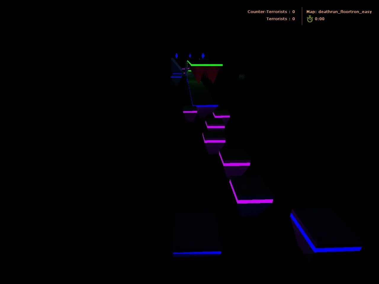 Скриншот  deathrun_floortron_easy для CS 1.6: карта deathrun, баланс сторон и тактики прохождения
