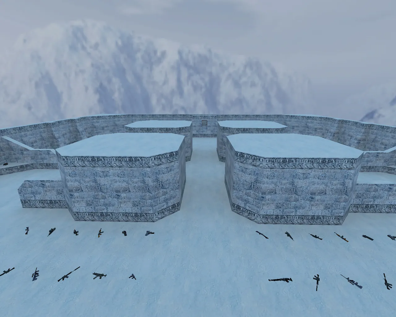 Скриншот  Карта fy_snow для CS 1.6: точки, раунды, .nav для ботов, оптимизация wpoly/epoly и настройка сервера