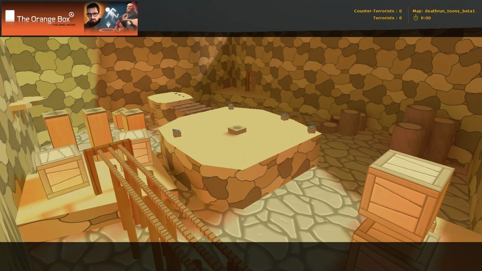 Скриншот  deathrun_toony_beta1 для CS 1.6: тактика, точки, .nav для ботов и оптимизация карты