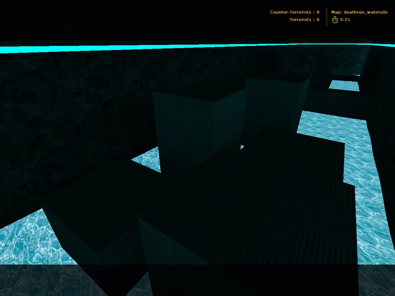 Скриншот  deathrun_watersilo для CS 1.6: карта deathrun, точки, ловушки и тактика заходов