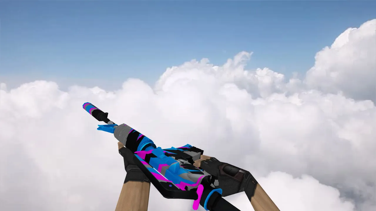 Скриншот М4А1 Dark Energy v_model, p_model, w_model для CS 1.6: звук, анимация осмотра и текстуры