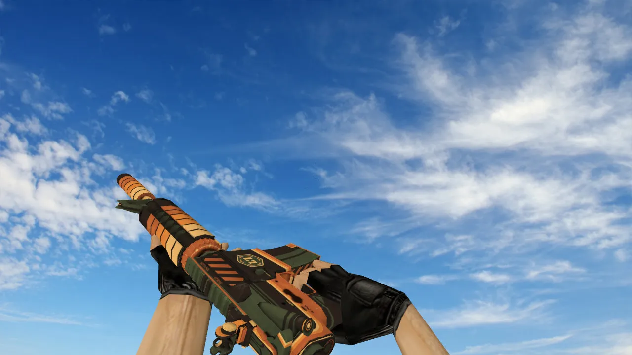 Скриншот Модель M4A4 Galactic Offensive для CS 1.6: v_ и p_ модели, звуки, анимация осмотра, текстуры и настройка