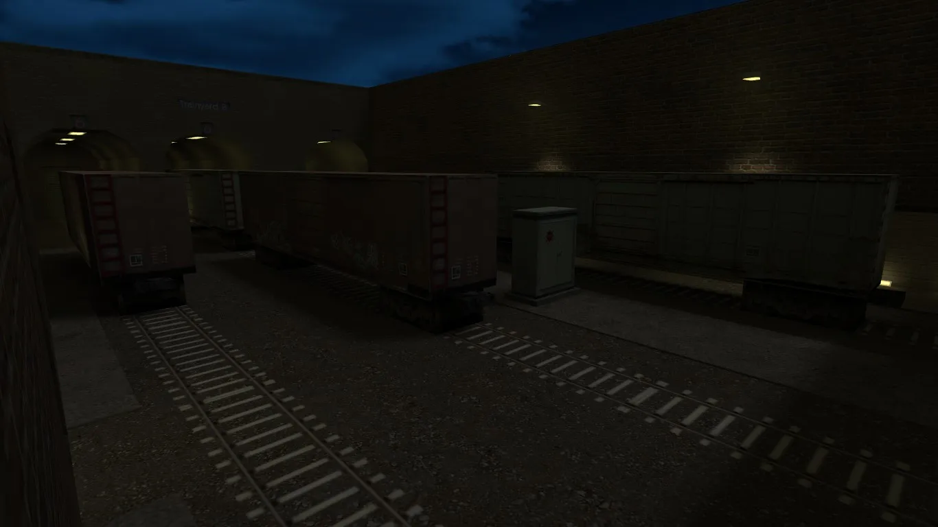 Скриншот Карта de_train_night для CS 1.6: Баланс и Тактика