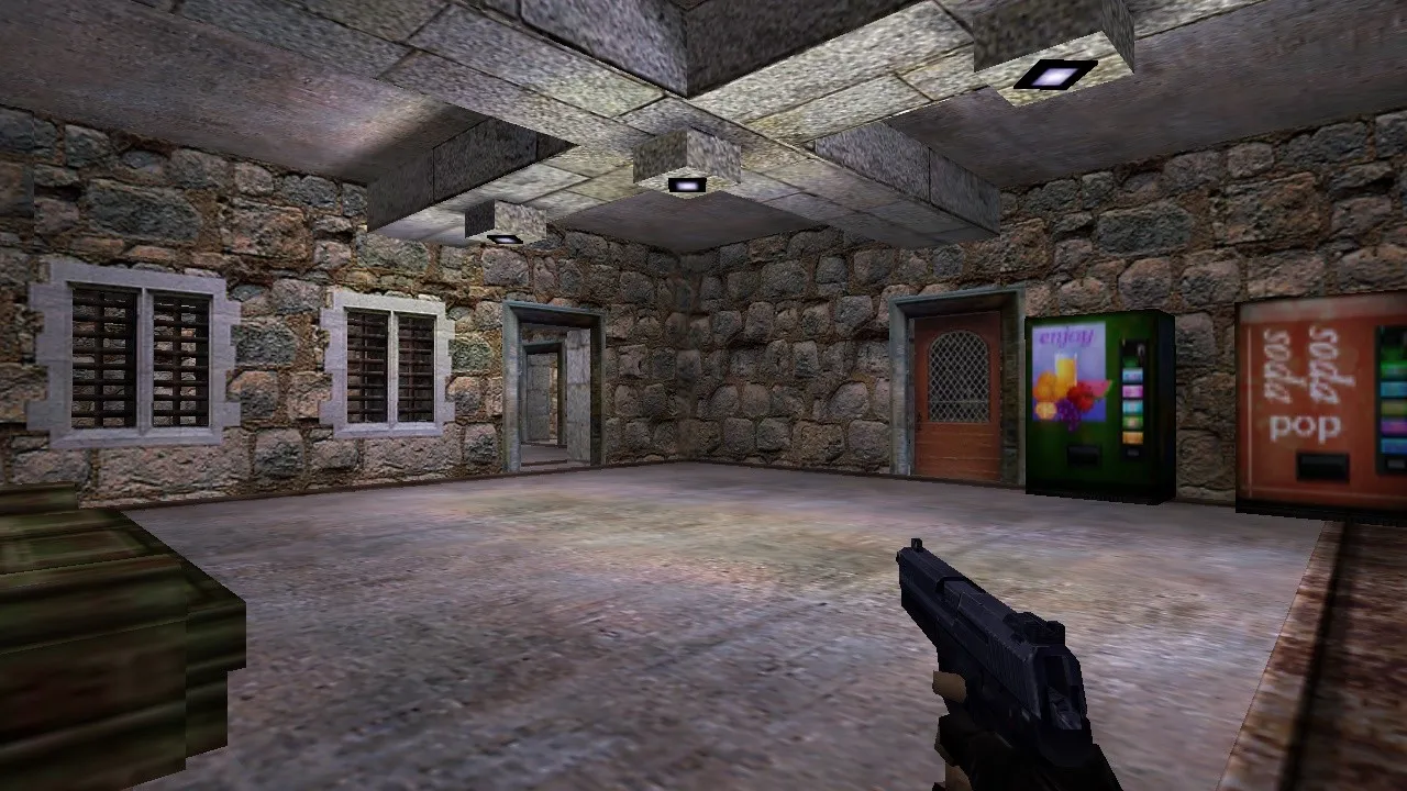 Скриншот Карта de_caste для CS 1.6: тактика за Т и КТ, точки, .nav и оптимизация карты