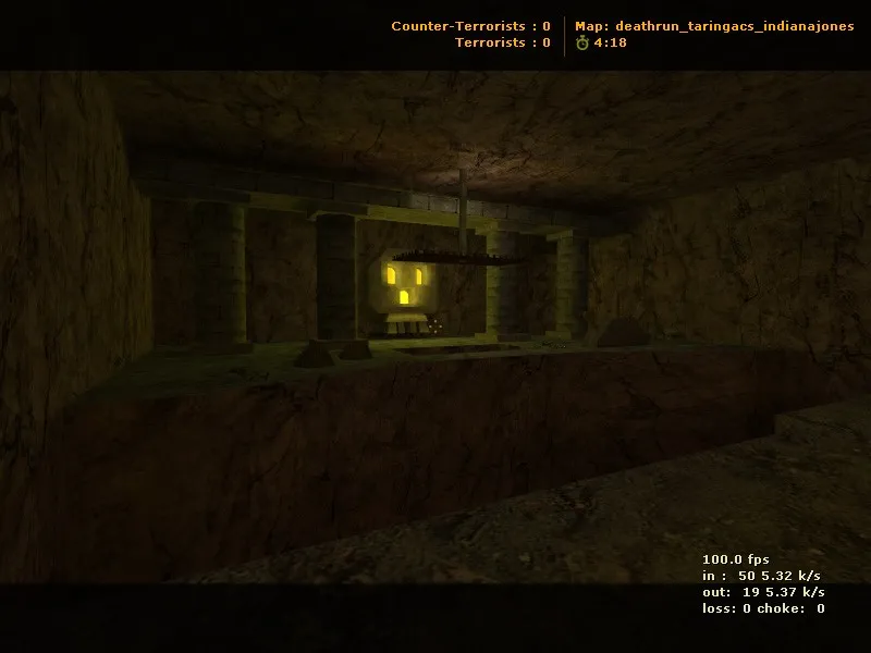 Скриншот  deathrun_taringacs_indianajones — deathrun карта для CS 1.6: точки, обходы, боты и оптимизация