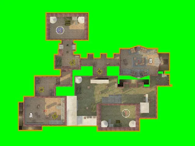 Скриншот  Карта de_arrival_nf для CS 1.6: тактики за Т и КТ, точки, оптимизация и поддержка ботов