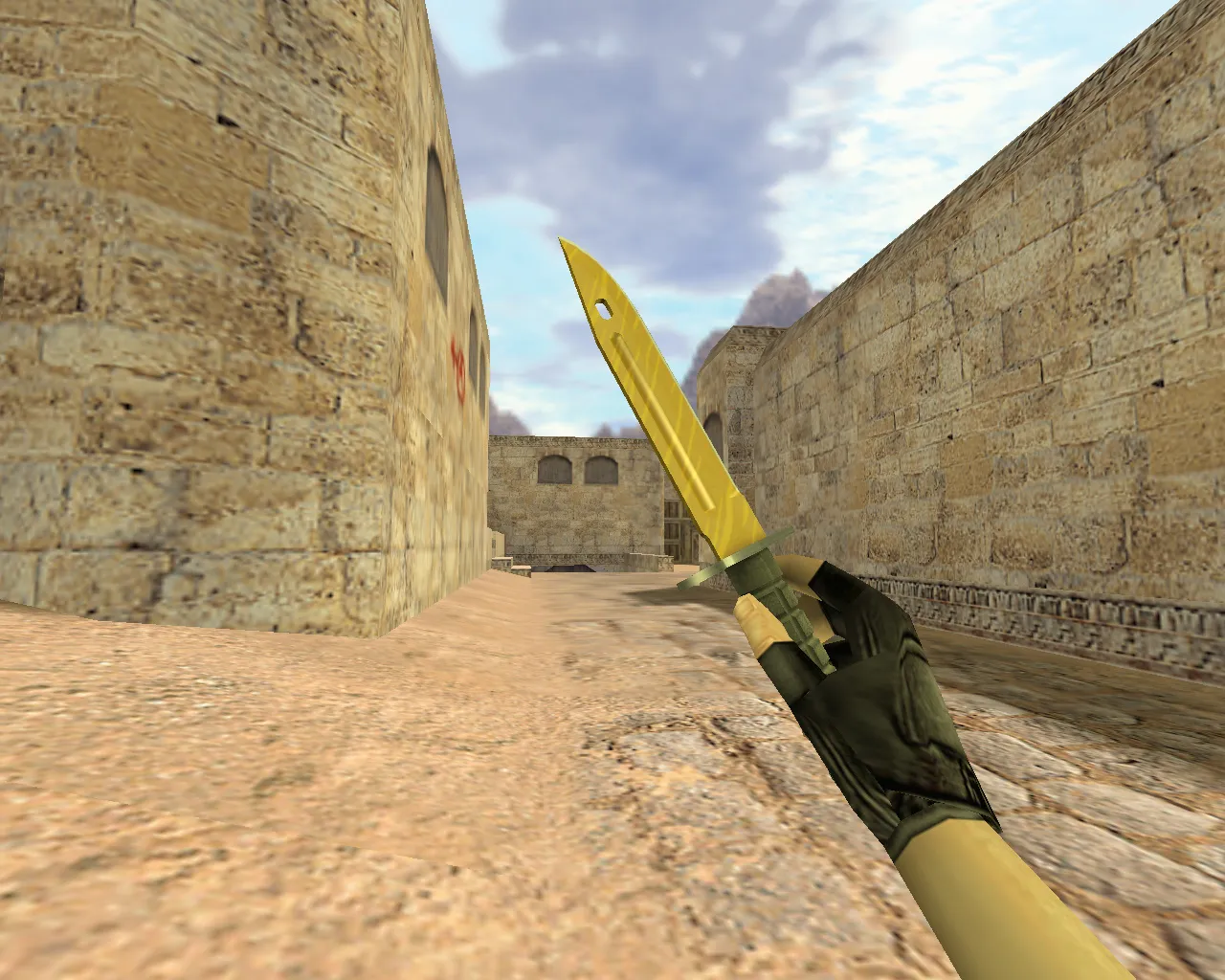 Скриншот Модель v_ «Штык-нож Зуб тигра» для CS 1.6: p_ и w_ файлы, звук, анимация осмотра и текстуры