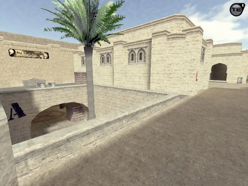 Скриншот Карта css_dust3 для CS 1.6: точки, раунды, тактика за Т и КТ, оптимизация и .nav для ботов