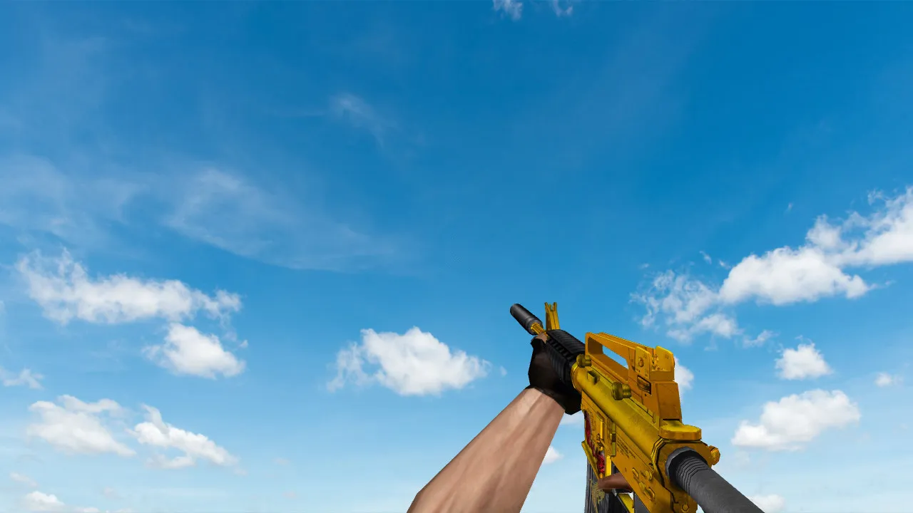 Скриншот Gold Dragon Pack: пак моделей оружия v_ p_ w_ для CS 1.6 с анимацией осмотра и звуками