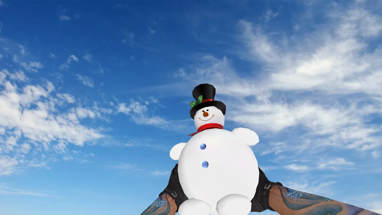 Скриншот Модель «Happy Snowman Grenade» для CS 1.6: v_, p_, w_ звуки, анимация осмотра и качество текстур