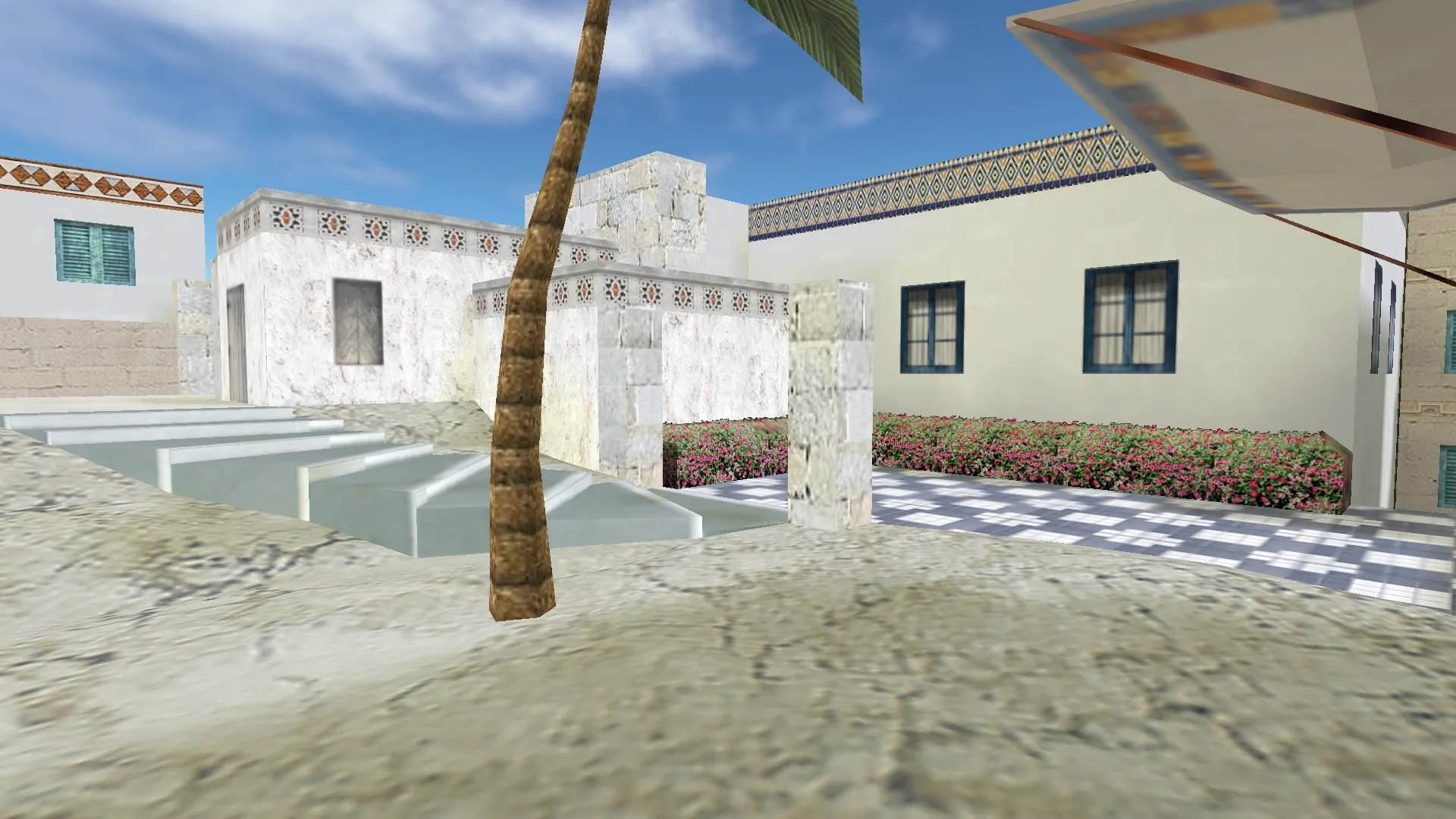 Скриншот Карта «de_sunny» для CS 1.6 - Тактические особенности и оптимизация