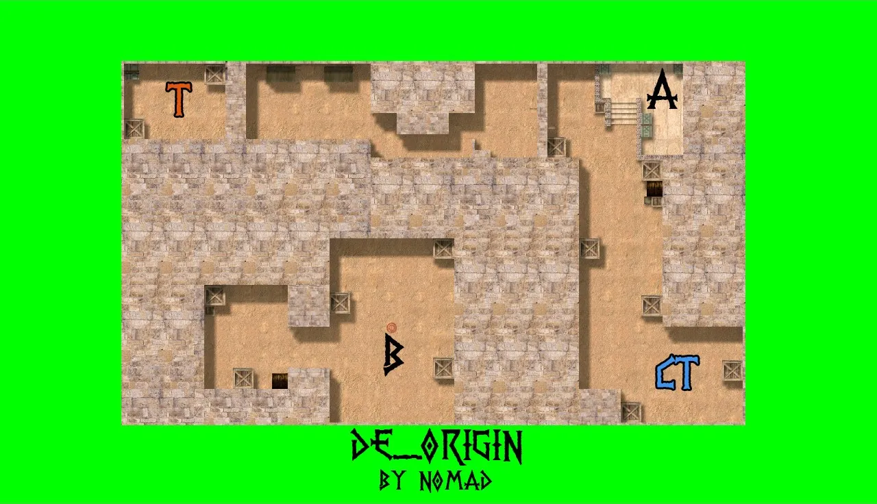 Скриншот  Карта de_origin для Counter-Strike 1.6: Обзор и Тактики