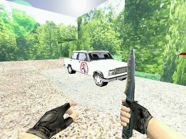 Скриншот Карта de_dvorec для CS 1.6: точки, маршруты, настройка ботов и оптимизация карты