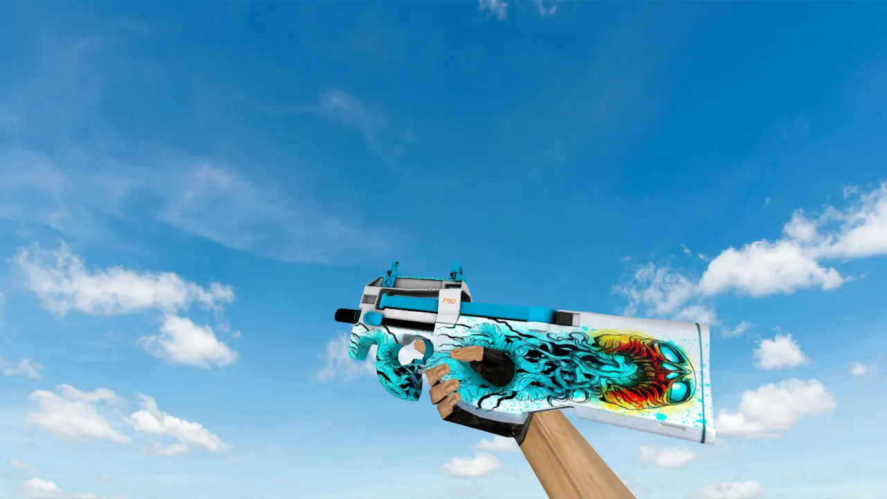 Скриншот Модель «P90 Vladem Skull» для CS 1.6: качай прямо сейчас