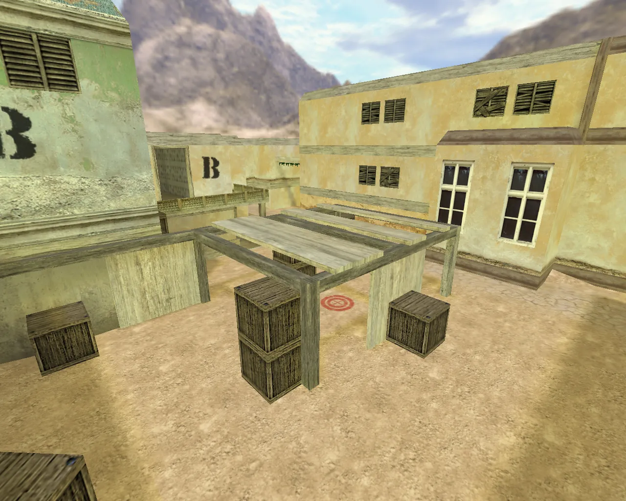 Скриншот  Карта de_hell для CS 1.6: точки, маршруты, .nav для ботов, оптимизация wpoly/epoly