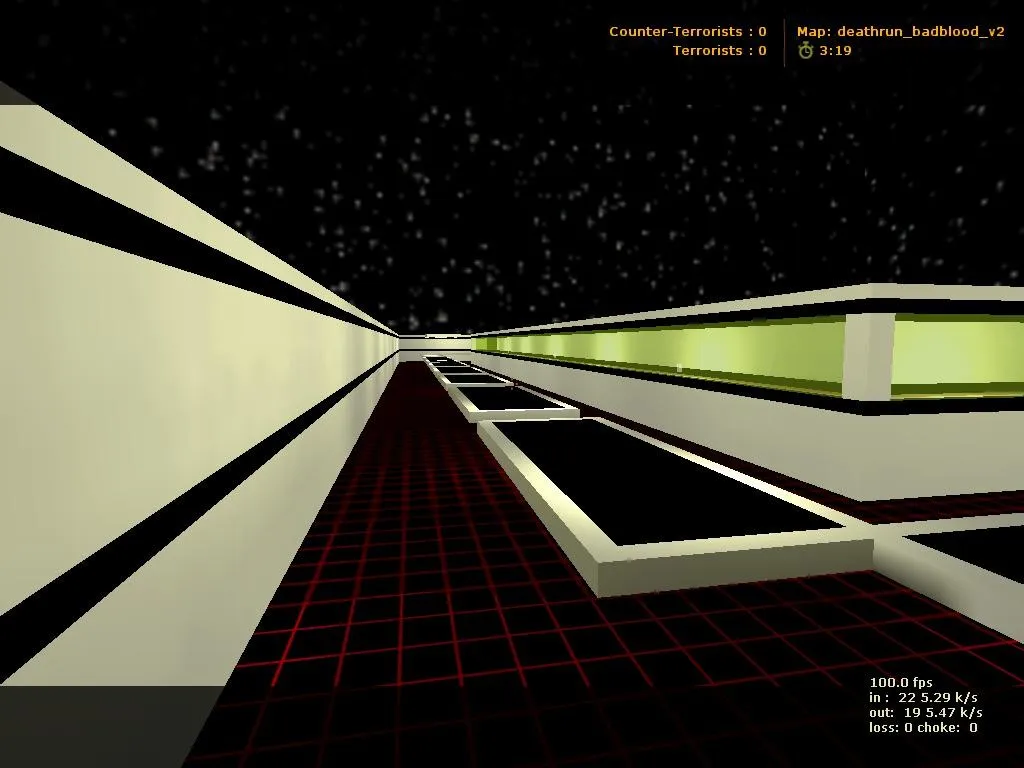 Скриншот  deathrun_badblood_v2 для CS 1.6: уровни, точки, .nav для ботов и оптимизация wpoly/epoly