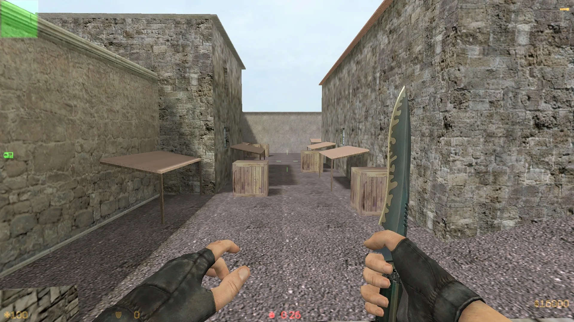 Скриншот  Карта de_city01 для CS 1.6: баланс сторон, точки, .nav для ботов, оптимизация wpoly/epoly