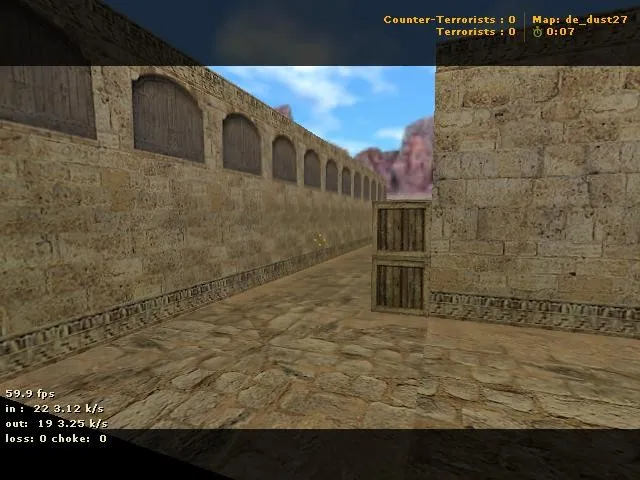 Скриншот  de_dust27 для CS 1.6: тактика, точки и боты (.nav), оптимизация wpoly/epoly