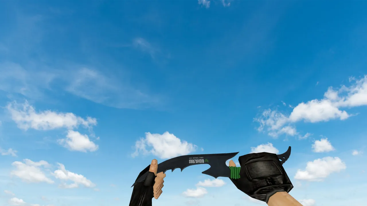 Скриншот Модель «Biohazard Knife» v_ p_ w_ для CS 1.6: звук, анимация осмотра, текстуры и настройка