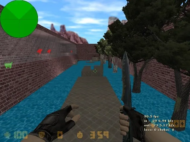 Скриншот  deathrun_homen для CS 1.6 — карта deathrun, баланс сторон, точки, .nav и оптимизация