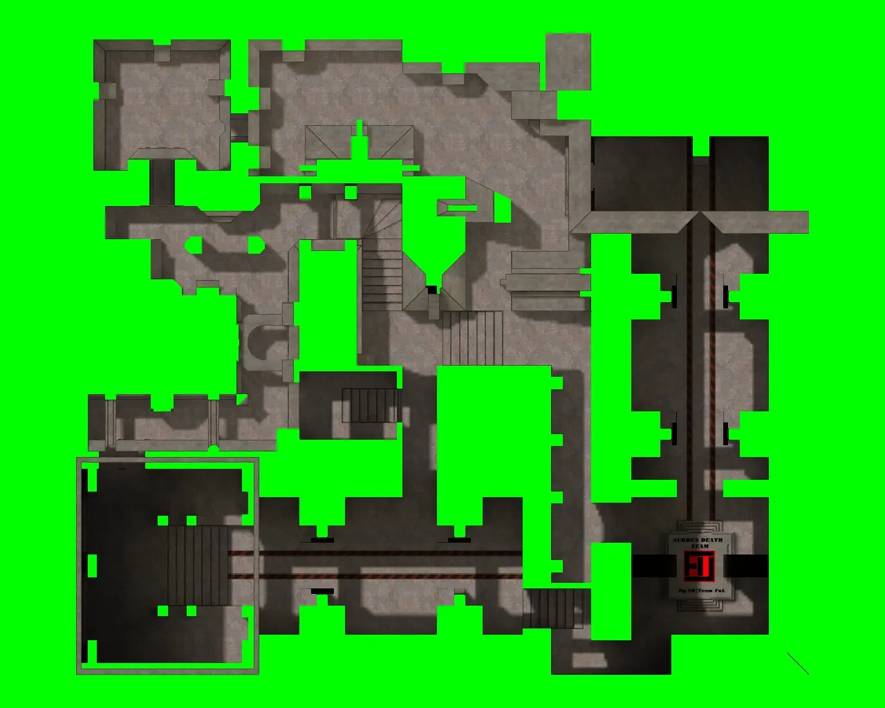 Скриншот  Карта de_sdt для CS 1.6: Тактики и особенности