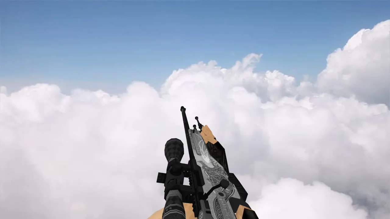 Скриншот Модель AWP Silver Dragon Lore для CS 1.6 – Уникальный скин