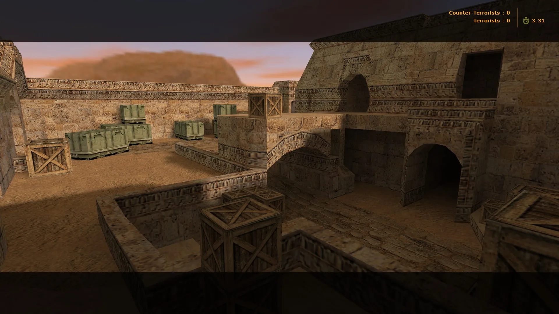 Скриншот  de_dustier карта для CS 1.6: точки, баланс сторон, .nav для ботов и оптимизация wpoly/epoly