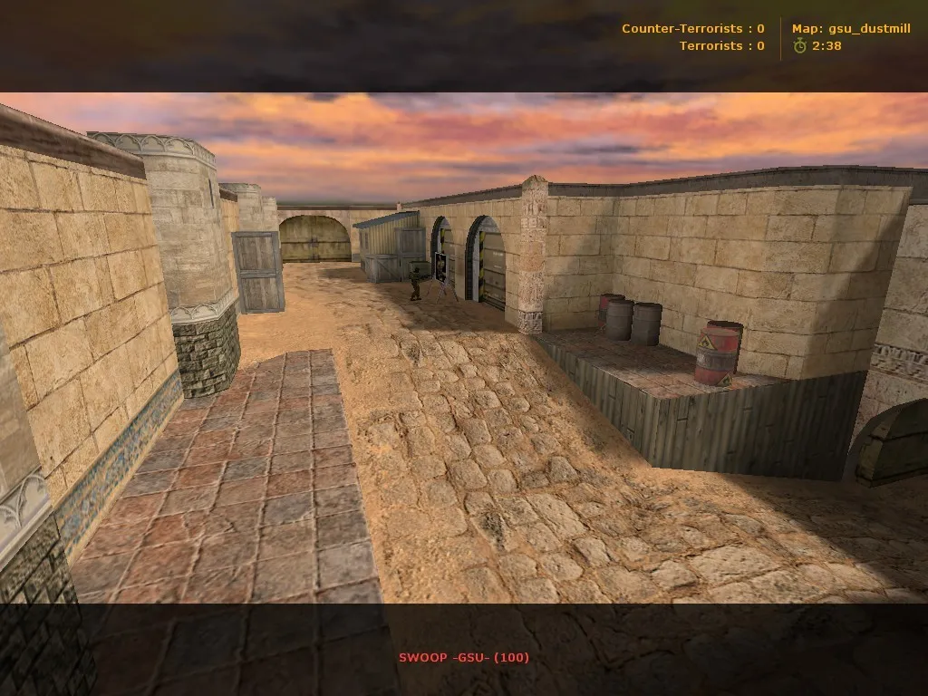Скриншот  Карта gsu_dustmill для CS 1.6 - Особенности и Тактики
