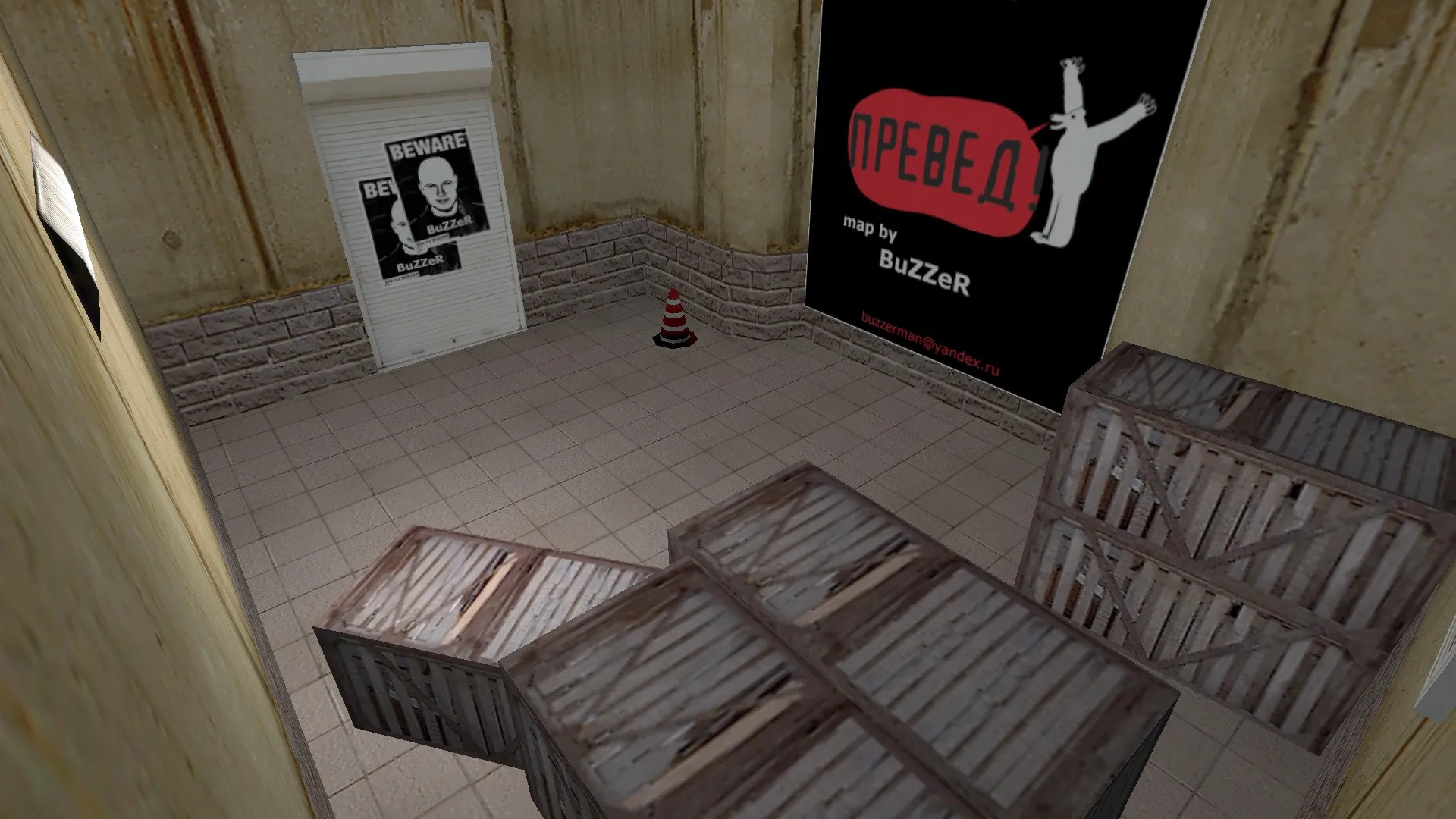 Скриншот  Карта de_parabellum для CS 1.6 - стратегическое поле боя