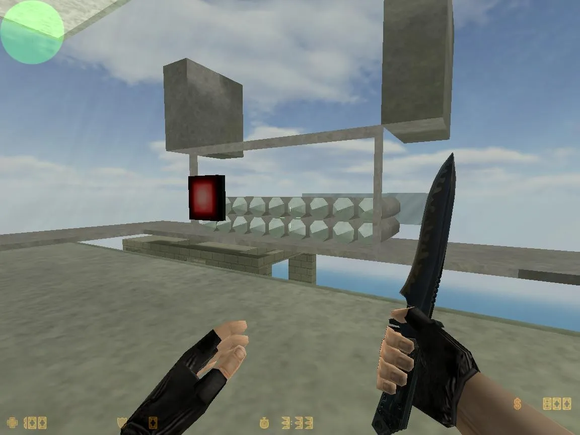 Скриншот  Deathrun карта «deathrun_kosova2012» для CS 1.6: баланс сторон, точки, .nav для ботов и оптимизация