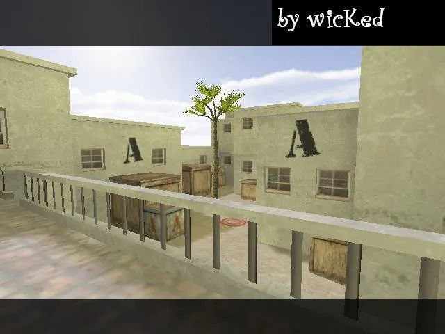 Скриншот  de_gash — карта для CS 1.6: точки, тактика за T и CT, .nav для ботов и оптимизация