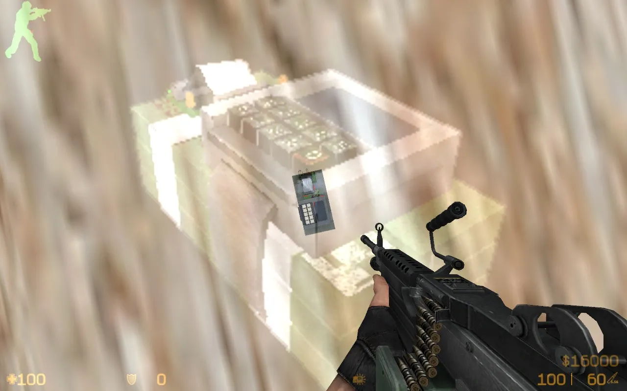 Скриншот  Карта de_rambo для CS 1.6 - Тактические возможности и оптимизация