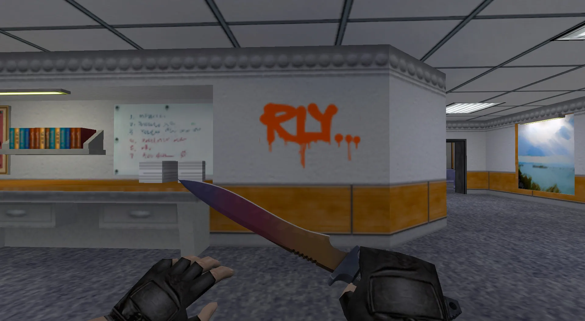 Скриншот Граффити «Серьёзно?» для CS 1.6 - Уникальный стиль в игре