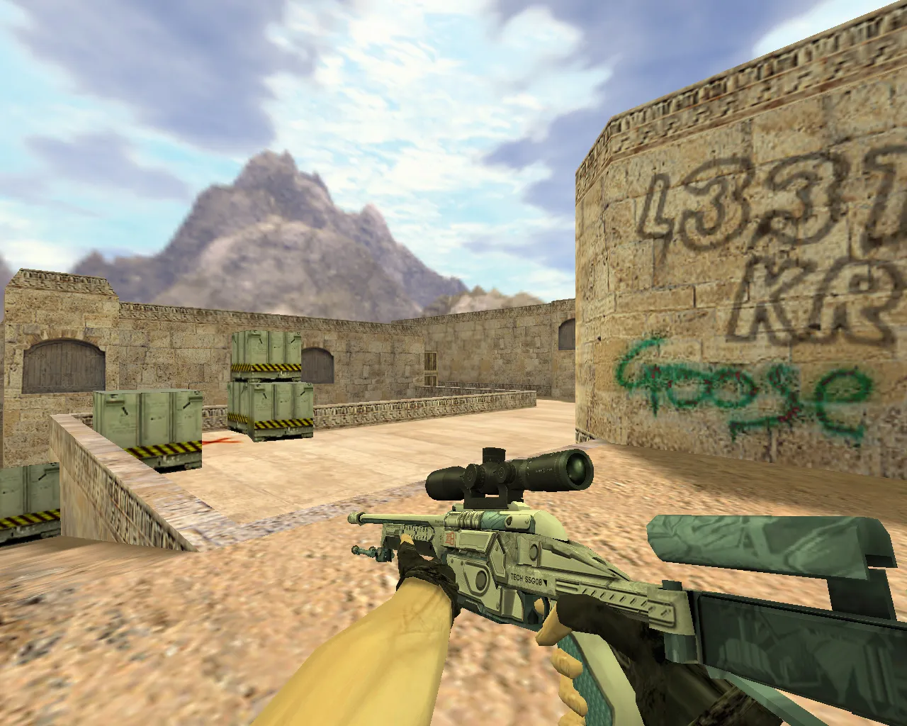 Скриншот Модель «SSG-08 Призрачный фанатик» для CS 1.6 - Оружие