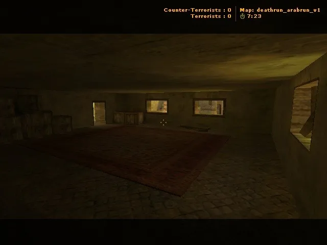 Скриншот  deathrun_arabrun_v1 для CS 1.6: карта deathrun, ловушки, точки для терроров и CT