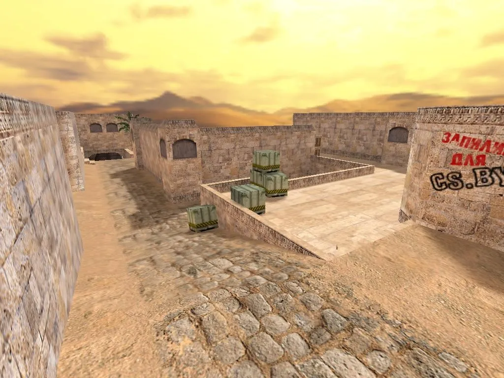 Скриншот  Карта de_byfly для CS 1.6: точки, рейты, bbot .nav, оптимизация wpoly/epoly и настройка под фпс