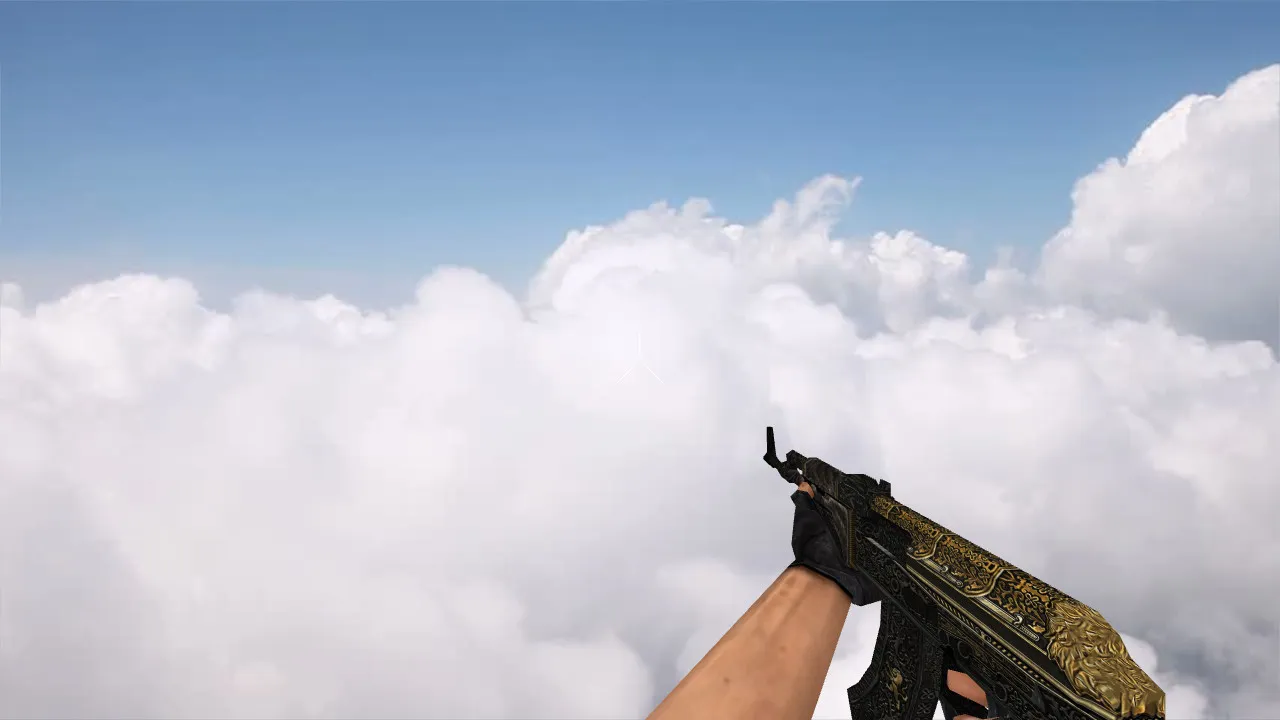 Скриншот Модель v_ak47 «Pride» для CS 1.6: p_ak47, w_ak47, звуки, анимация осмотра и качество текстур