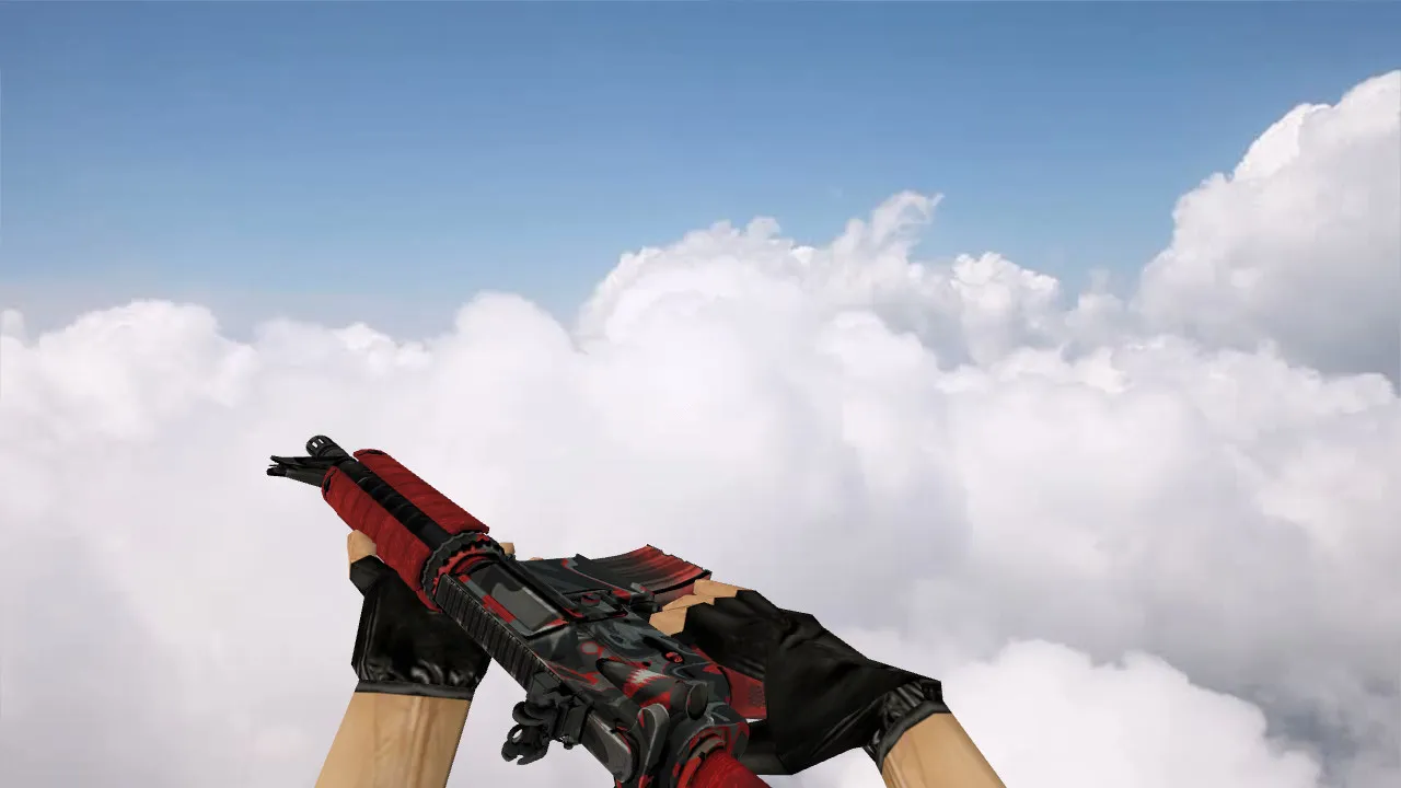 Скриншот Модель M4A4 Urban Assault v_ p_ w_ для CS 1.6: звуки, анимация осмотра и качество текстур