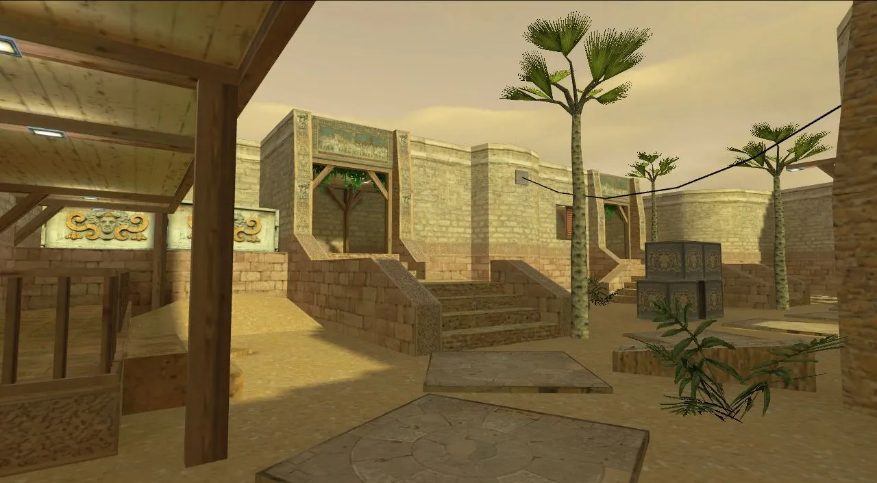 Скриншот  de_crete_island для CS 1.6: обзор карты, точки, маршруты, .nav и оптимизация wpoly/epoly