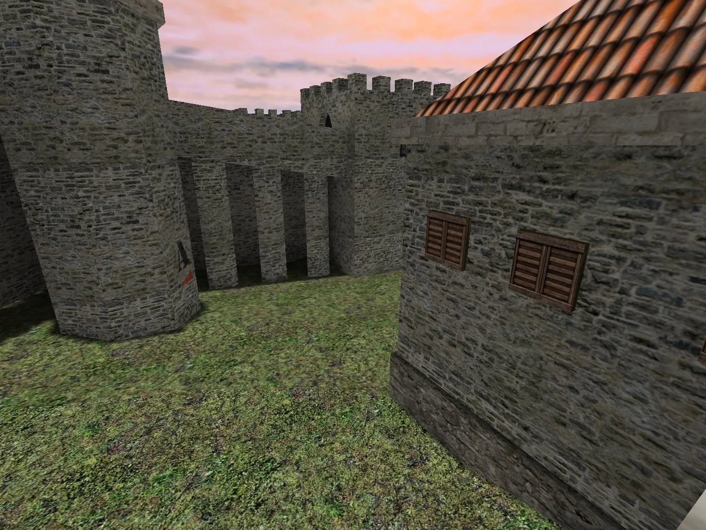 Скриншот  Карта de_stronghold для CS 1.6 - Тактические особенности и стратегии