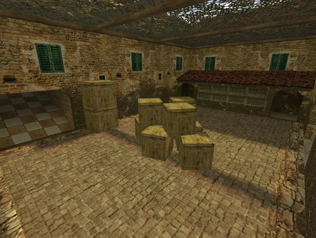 Скриншот  Карта de_avih для CS 1.6: тактика за Т и КТ, точки, .nav, оптимизация wpoly/epoly