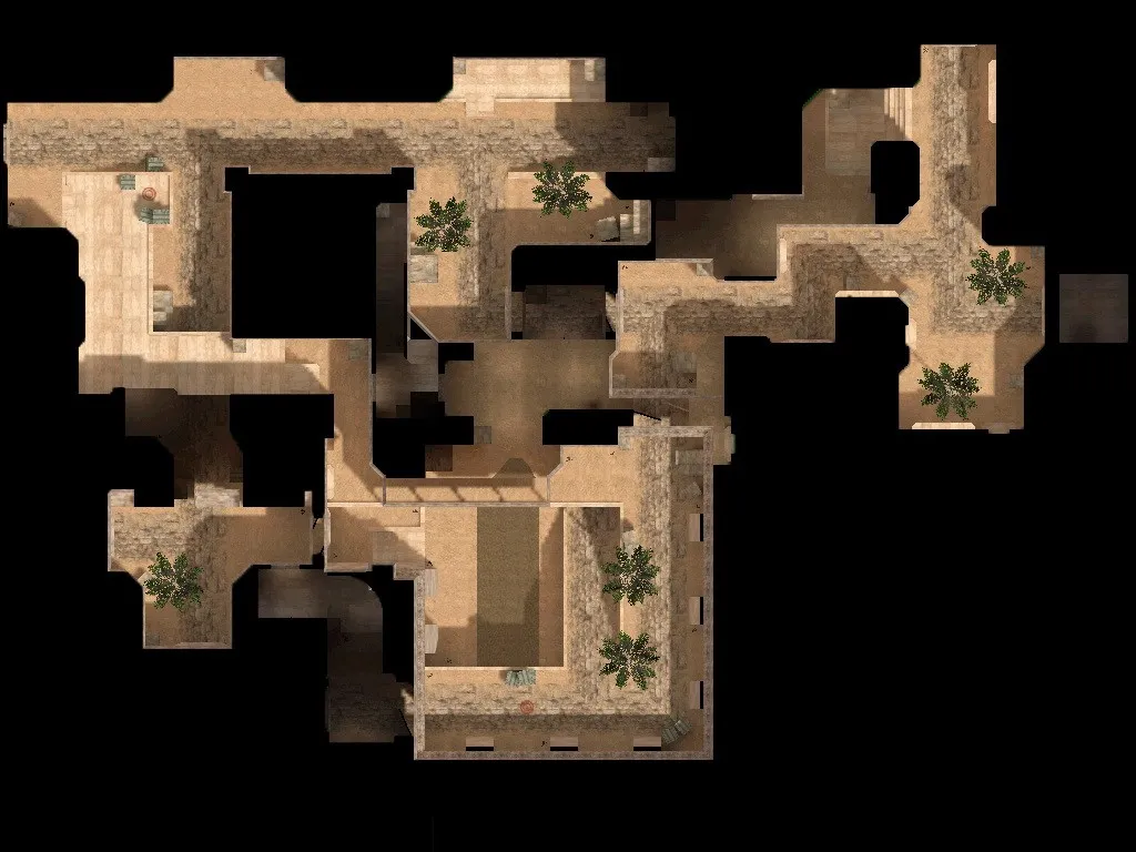 Скриншот  Карта de_byfly для CS 1.6: точки, рейты, bbot .nav, оптимизация wpoly/epoly и настройка под фпс