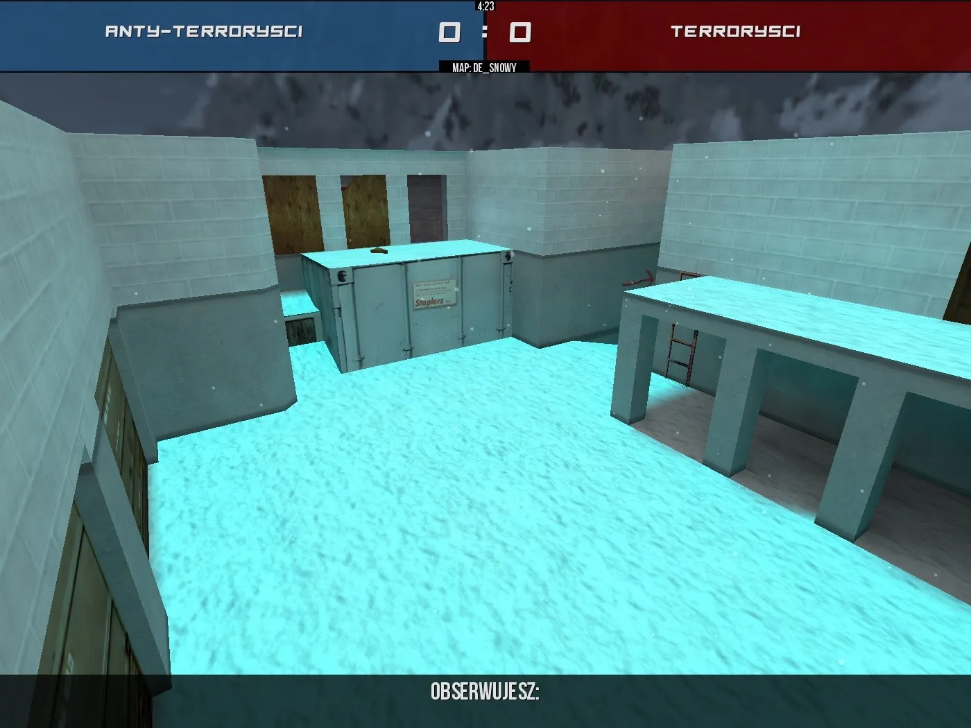 Скриншот  Карта de_snowy для CS 1.6: Тактика и особенности