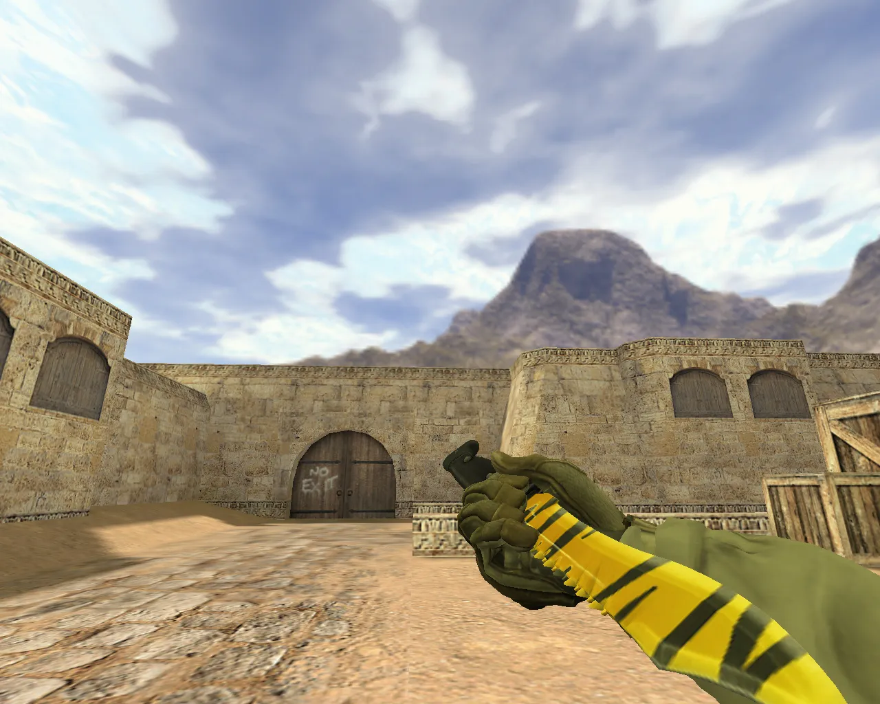 Скриншот Модель «Нож Боуи Зуб тигра» v_mdl для CS 1.6: p_ и w_ модели, звуки, анимация осмотра