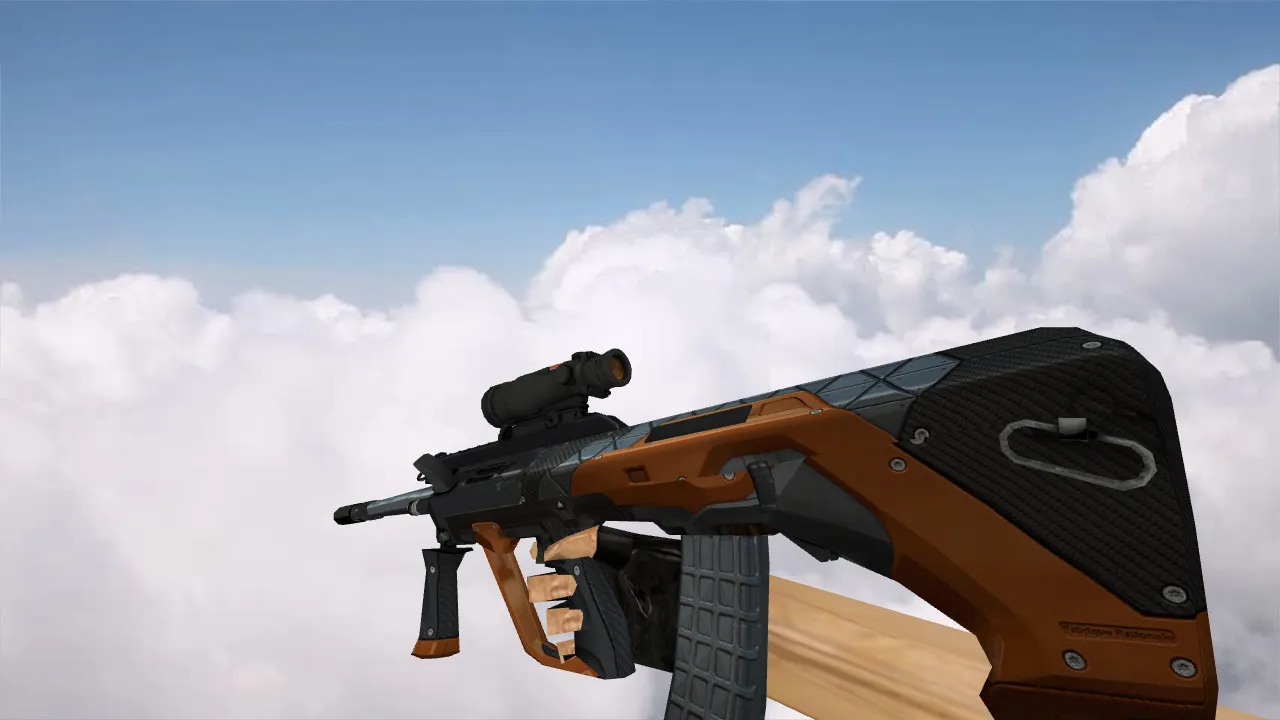 Скриншот Модель «AUG Trique» для CS 1.6 – уникальные детали и высокое качество