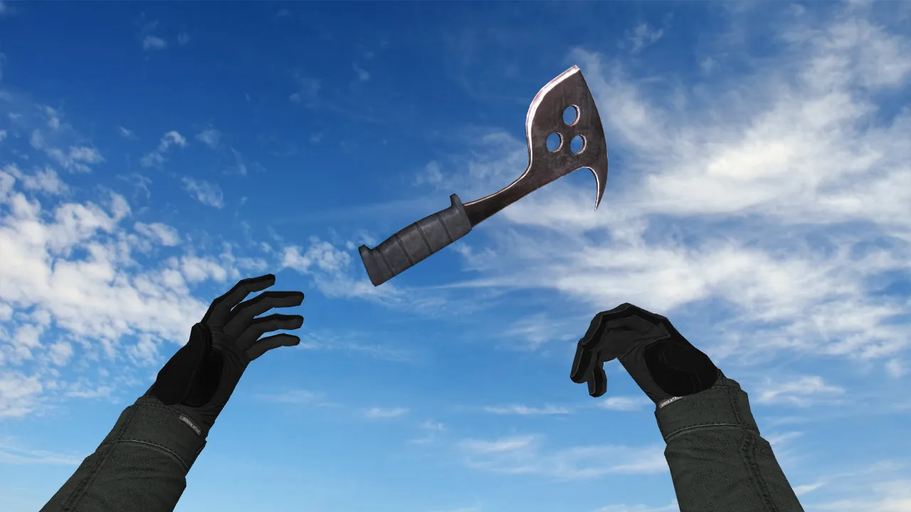 Скриншот Модель ножа «Sudden Attack Axe» v нож для CS 1.6: v_ p_ w_ модели, звук, анимация осмотра, текстуры