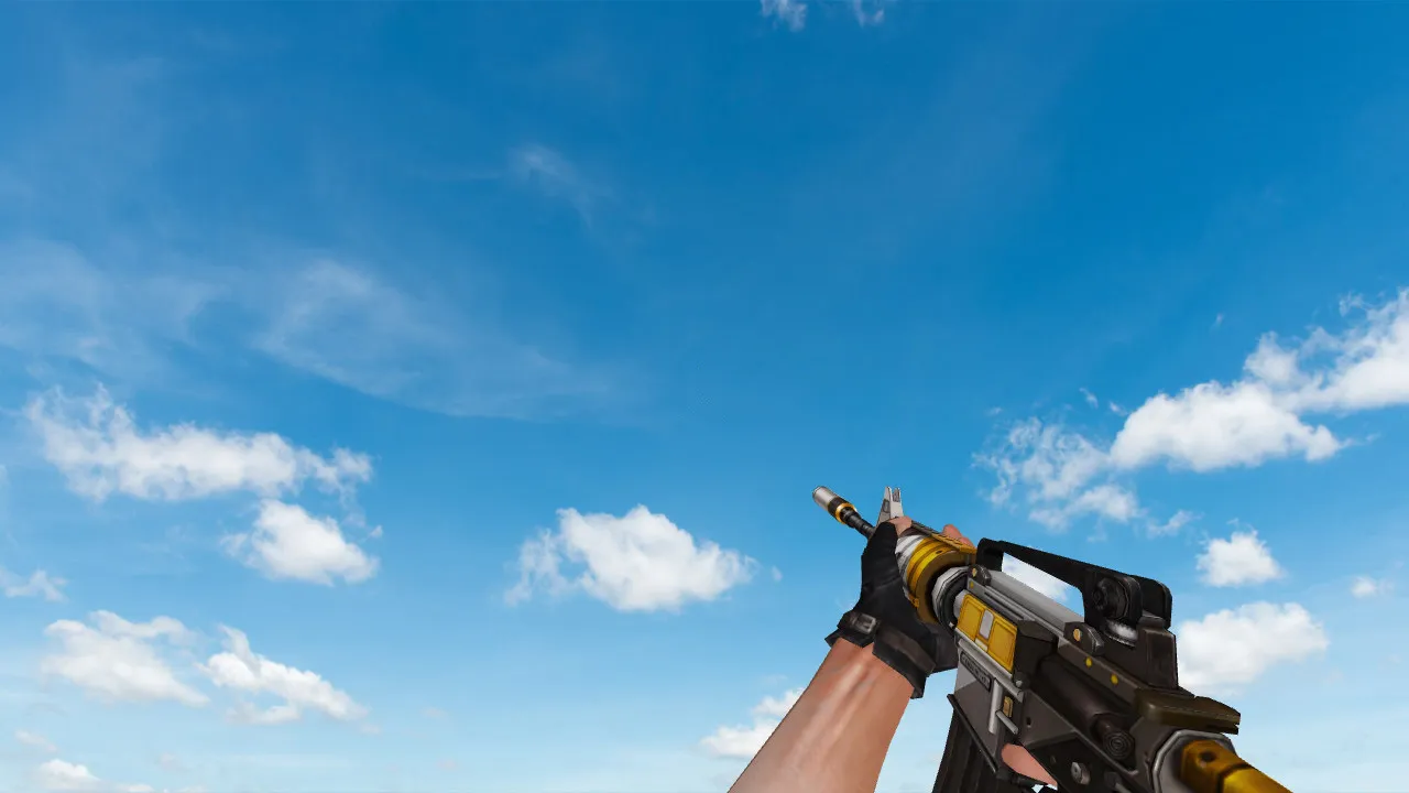 Скриншот Пак моделей оружия «Eagle Paint Weapon Pack» для CS 1.6: v_, p_, w_ модели, звуки, анимация осмотра и качество текстур