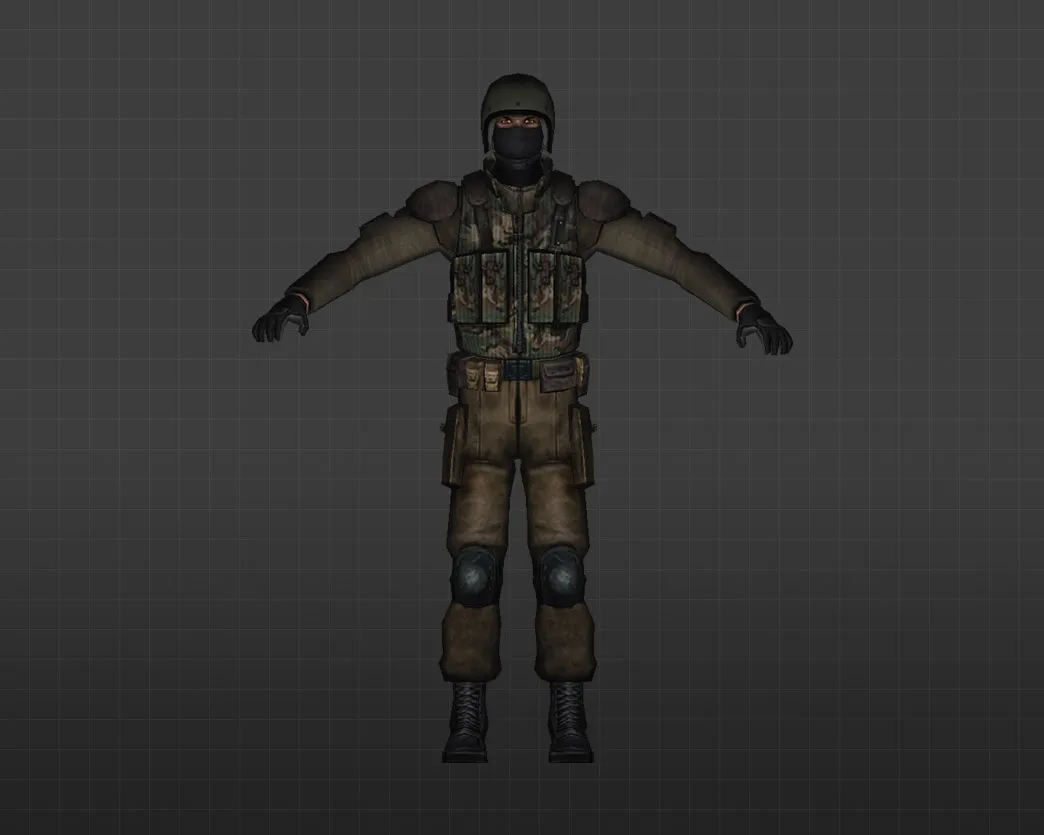 Скриншот Модель «Спецназ ФСБ» для CS 1.6 - Реалистичные скины