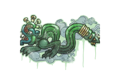 Скриншот Граффити «Огненный змей» для CS 1.6 - Уникальный стиль для вашей игры