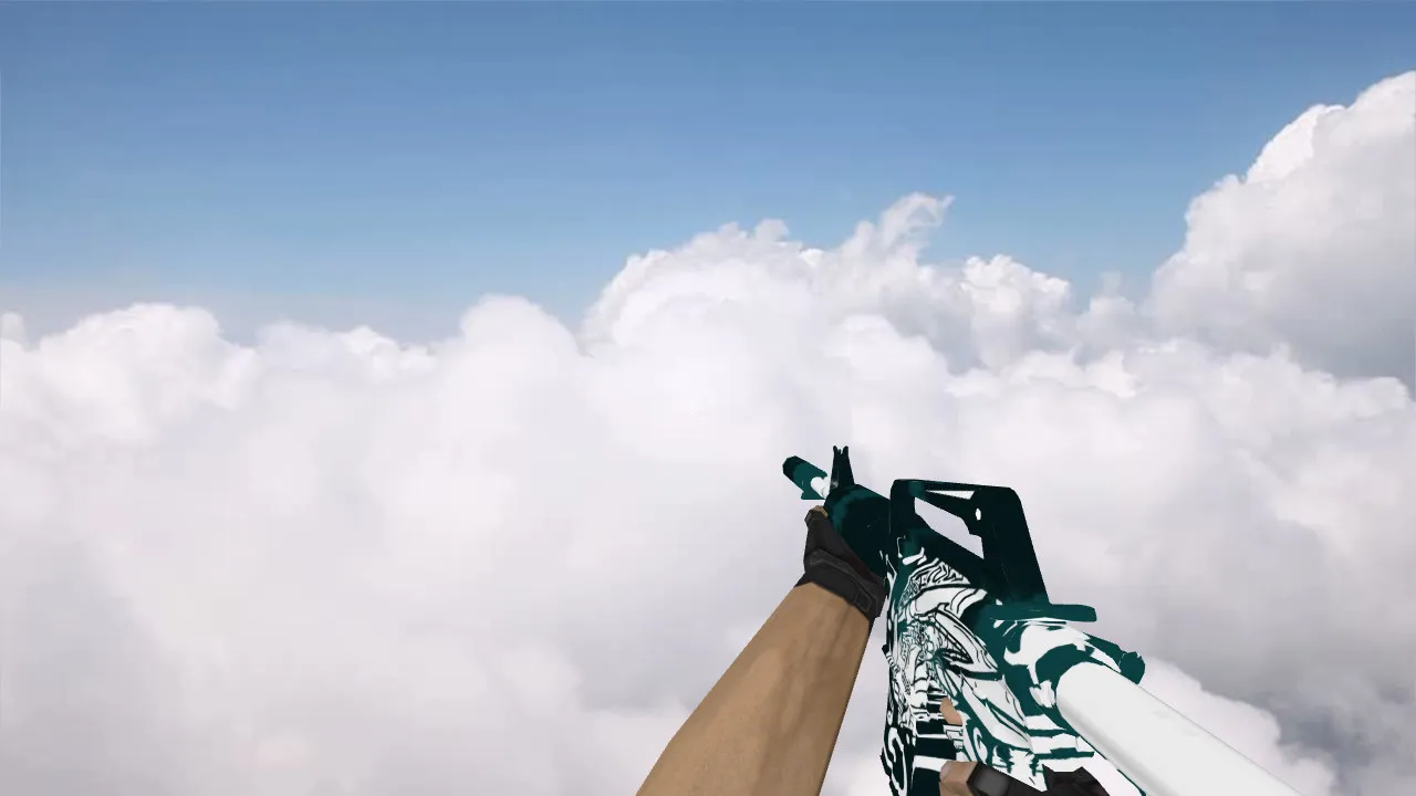 Скриншот М4А1 Imagine v_model для CS 1.6: w_ и p_ модели, звуки, анимация осмотра, текстуры